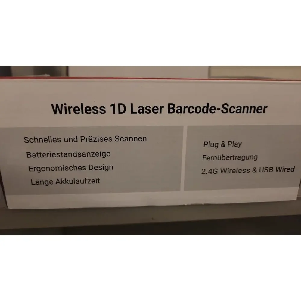 Tera 1D‎ Barcode Scanner Wireless and Wired W/Battery Level Indicator 2.4G